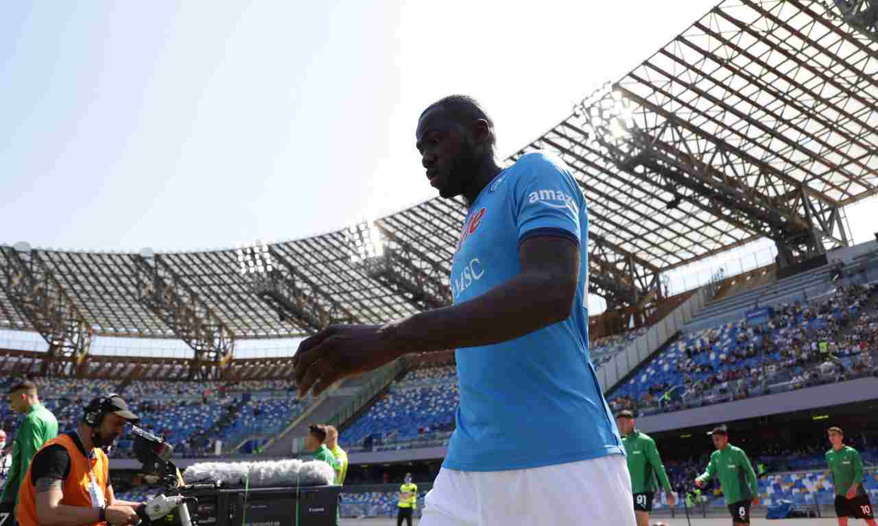 Koulibaly entra al Maradona 