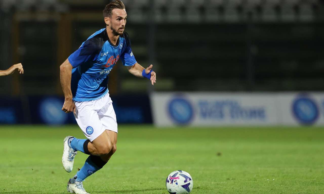 Fabian in campo col Napoli