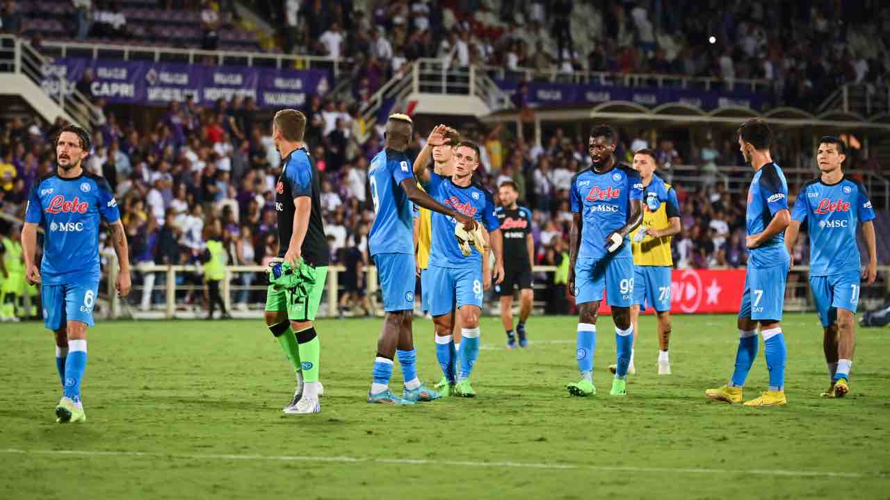 Fiorentina-Napoli in campo