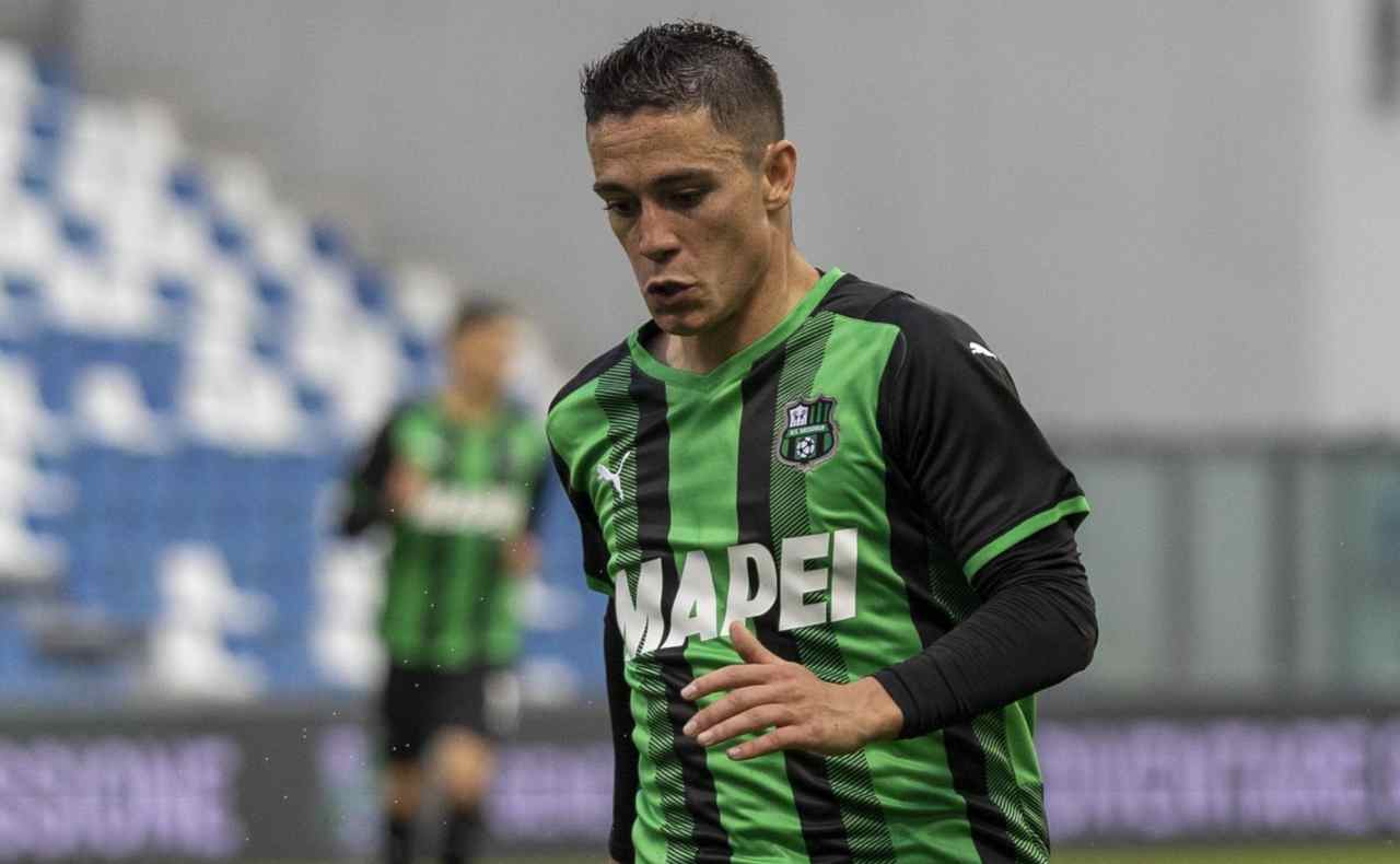 Sassuolo, Raspadori in azione