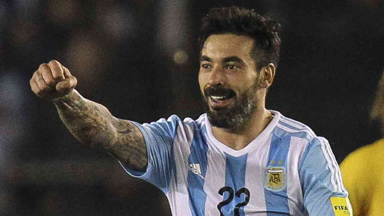 Lavezzi esulta Argentina