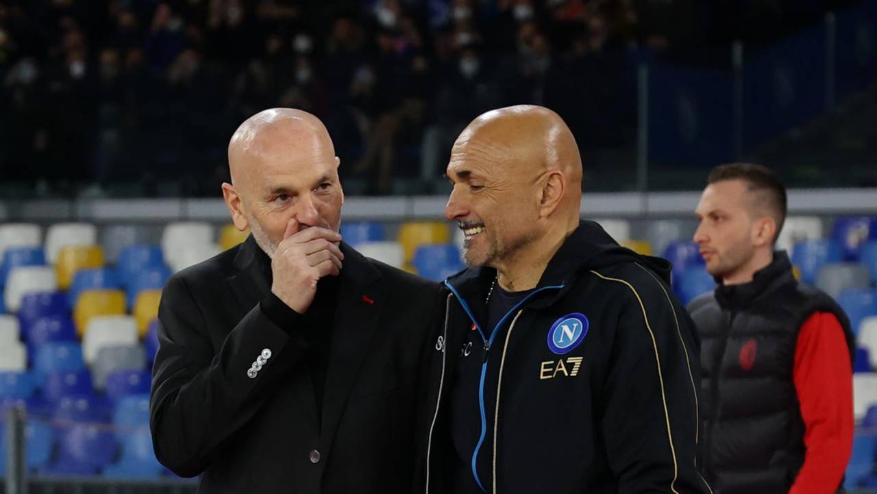 Pioli scherza con Spalletti 