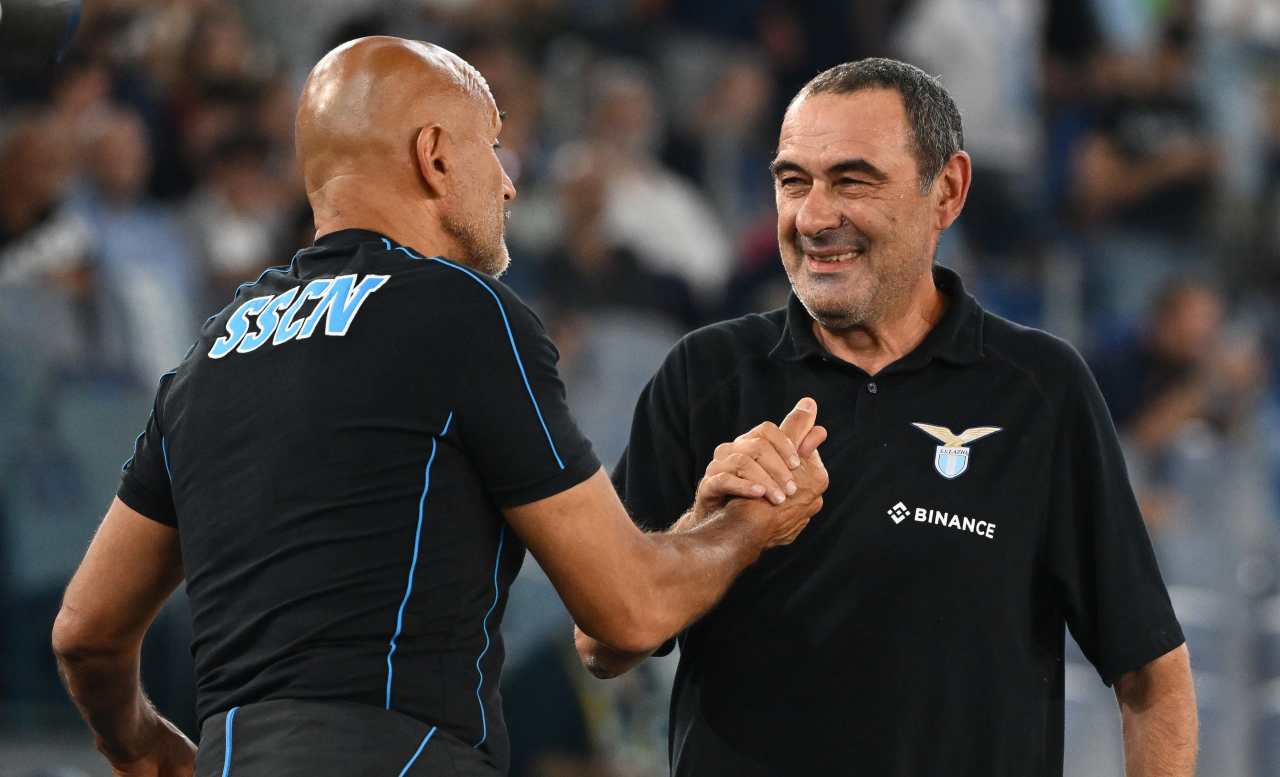 Spalletti saluta Sarri 