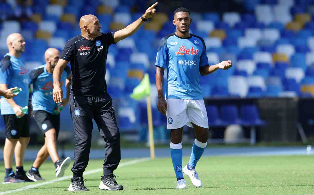 Spalletti e Juan Jesus in campo