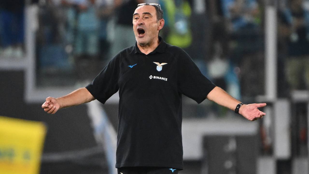 Maurizio Sarri in campo