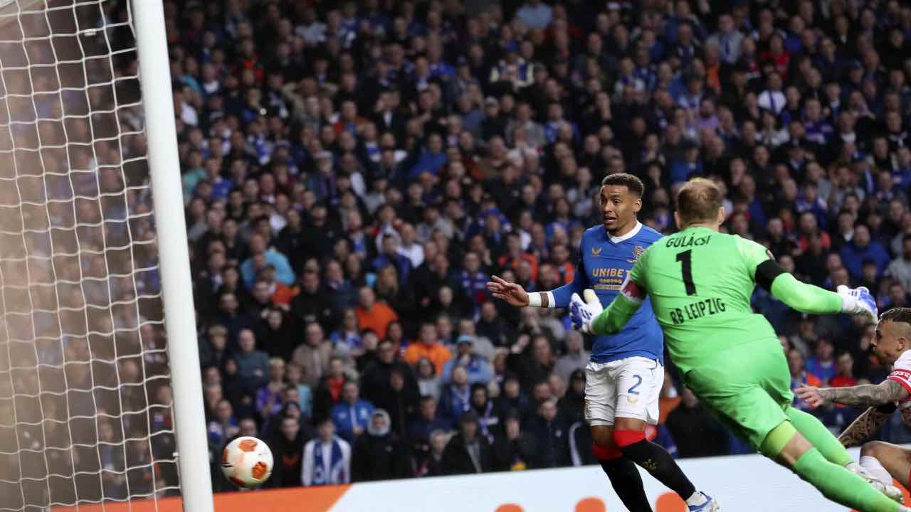 Glasgow Rangers-Lipsia in campo