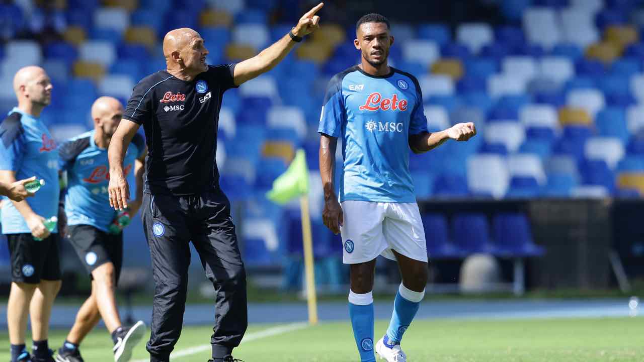 Luciano Spalletti e Juan Jesus in campo