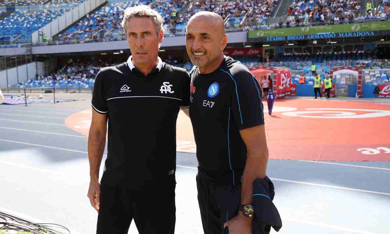 Napoli-Spezia, Gotti e Spalletti in posa