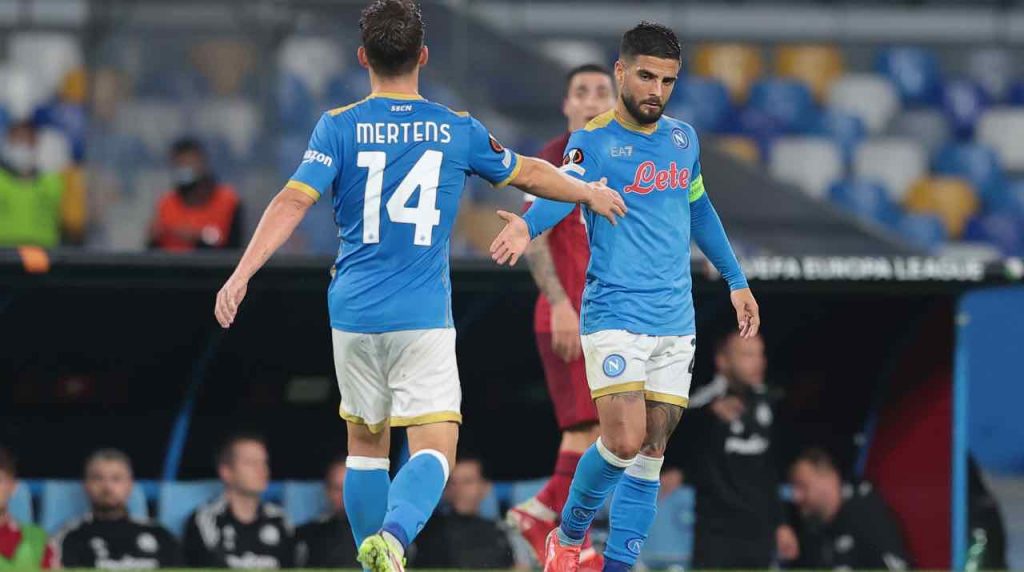 Napoli, Mertens e Insigne in campo