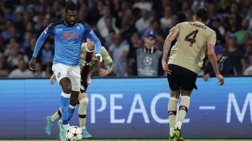 Zambo Anguissa centrocampista del Napoli