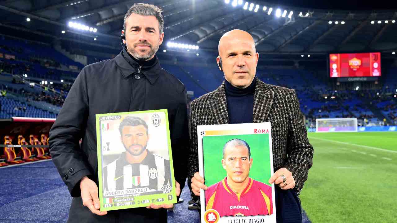 Andrea Barzagli e Gigi Di Biagio a bordocampo