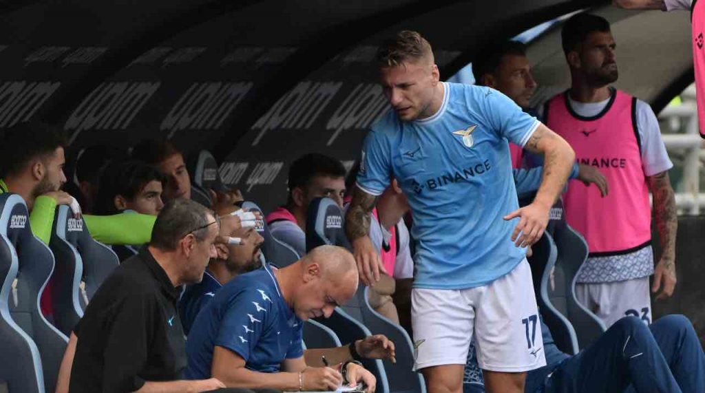 Immobile in panchina