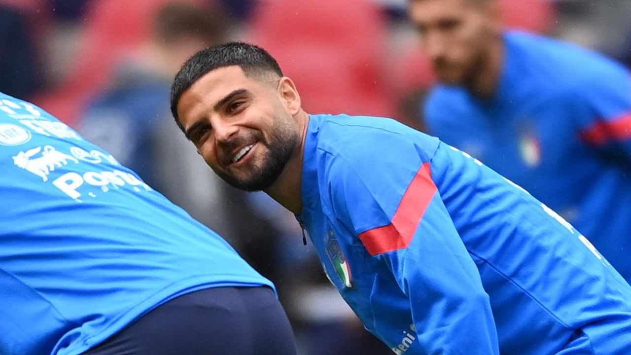 Insigne sorridente Italia