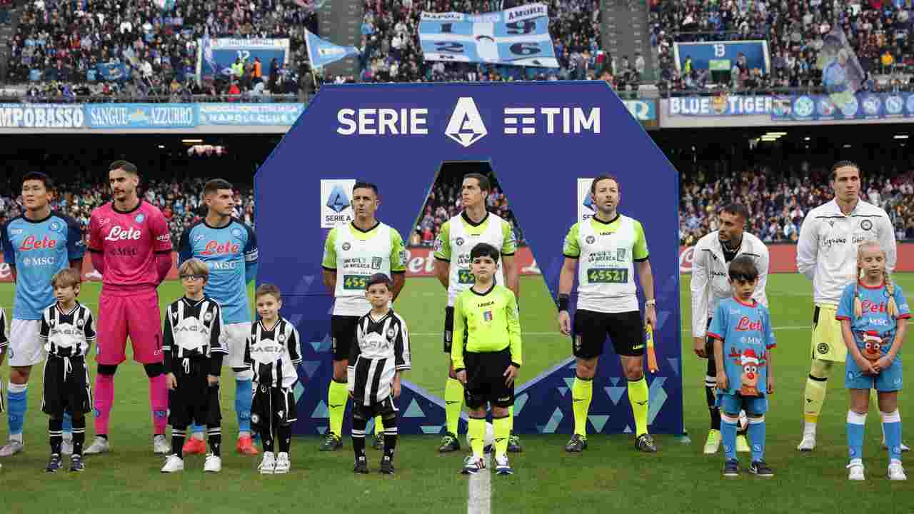 Napoli-Udinese prima del fischio d'inizio
