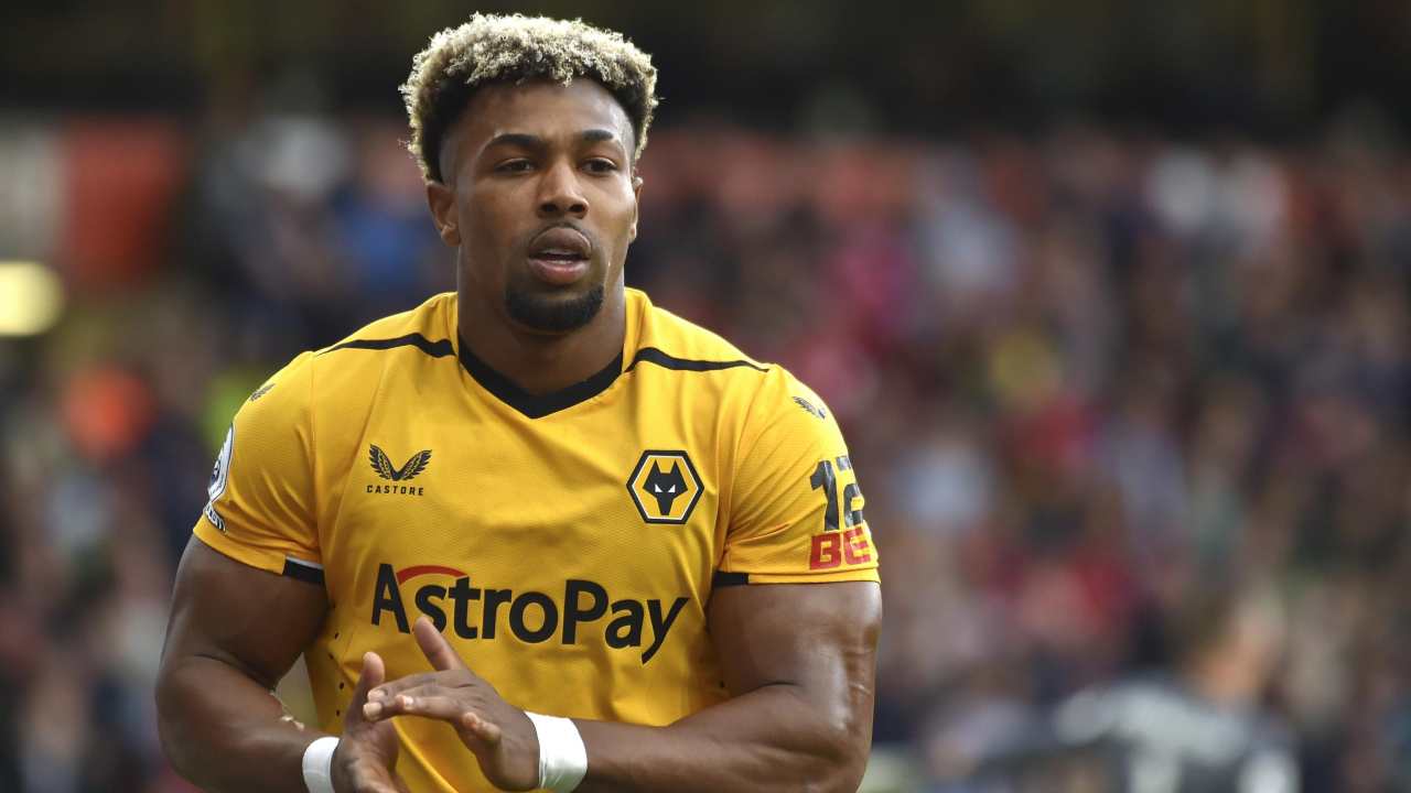 Traoré in campo con il Wolverhampton