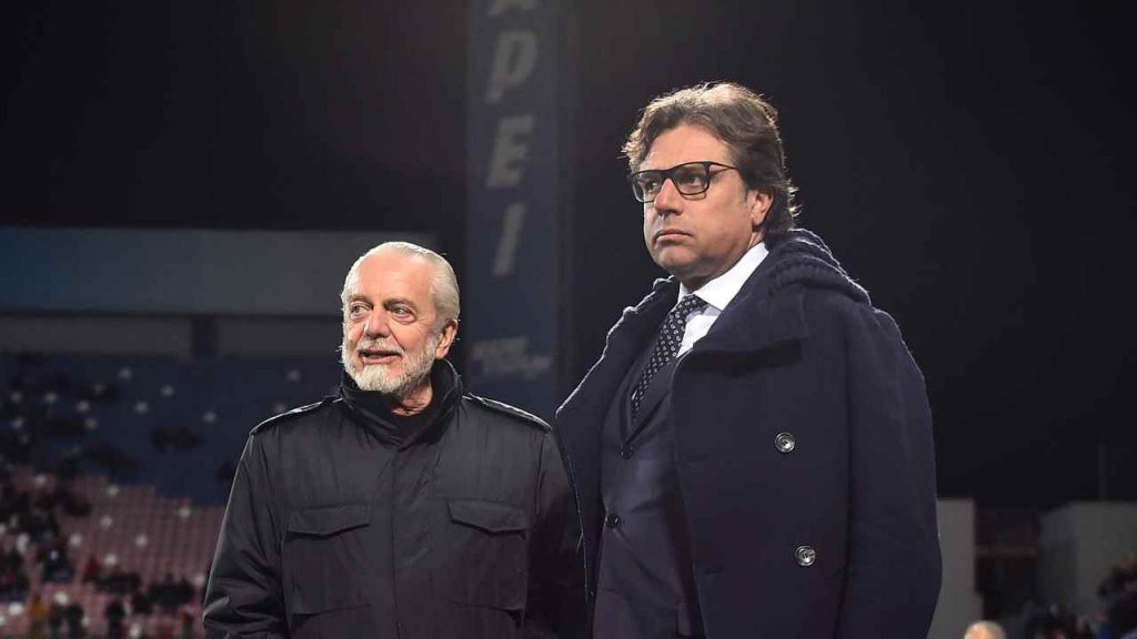 Aurelio De Laurentiis e Cristiano Giuntoli