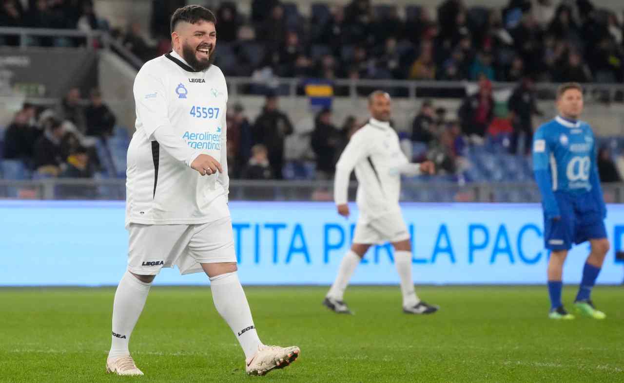 Diego Maradona Jr in campo