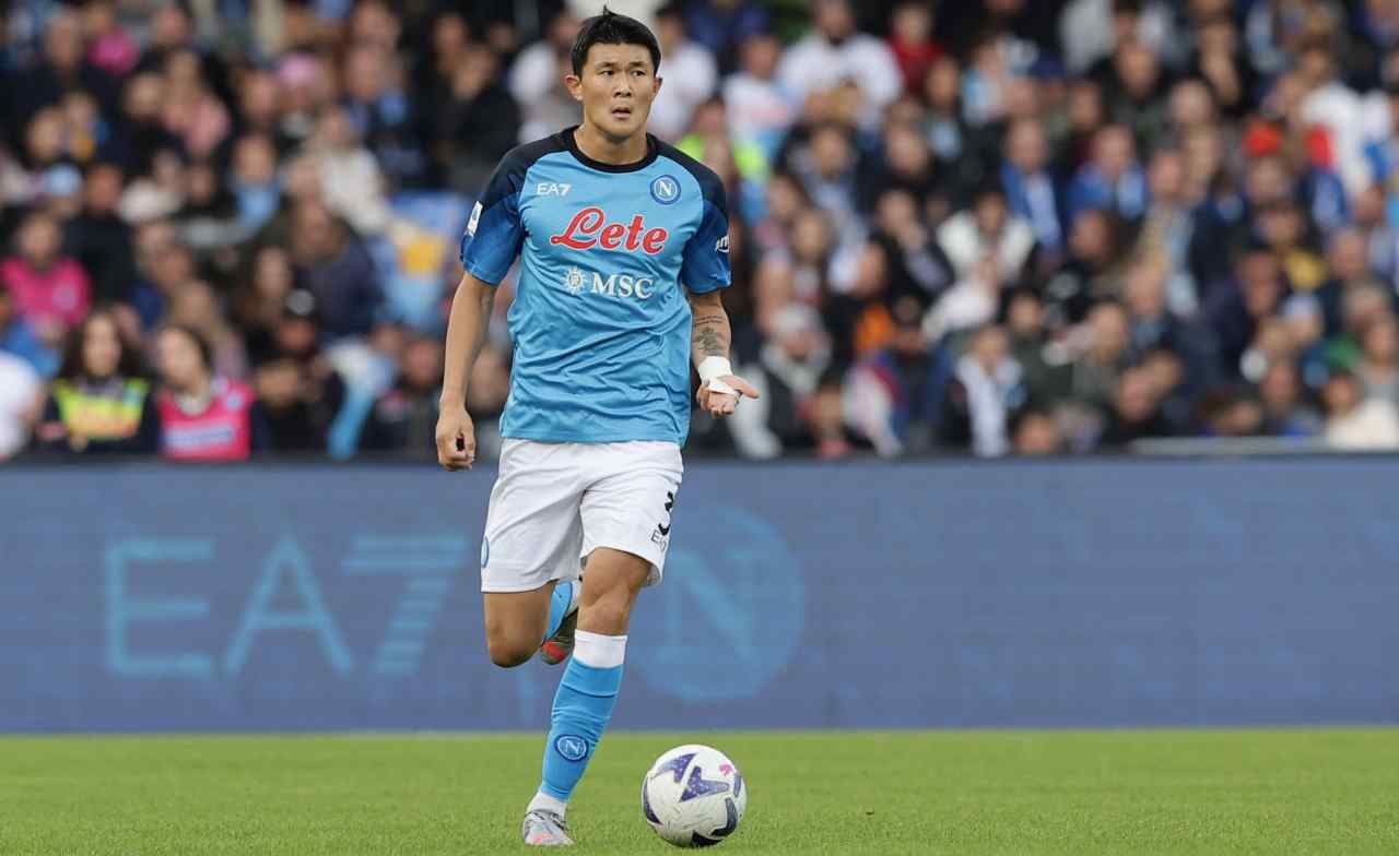 Kim Min-jae in azione con la maglia del Napoli