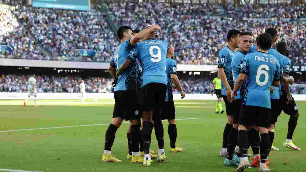 Napoli in gol contro il Sassuolo