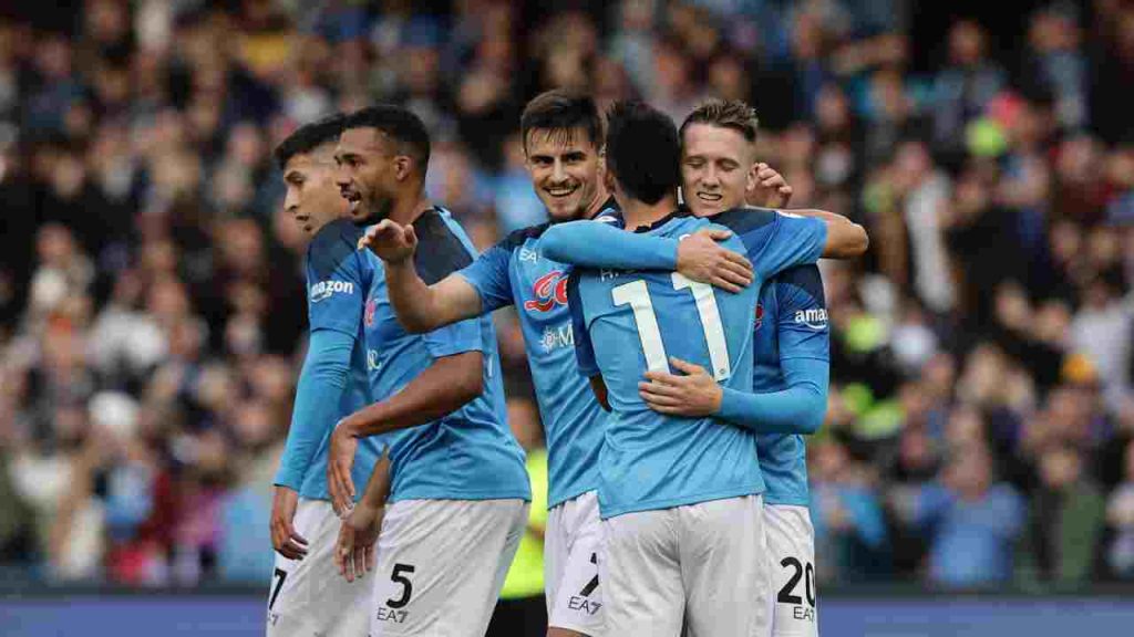 Il Napoli in campo