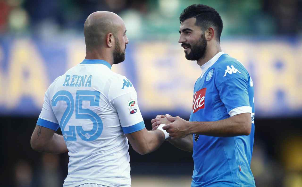 Napoli, Reina e Albiol in campo