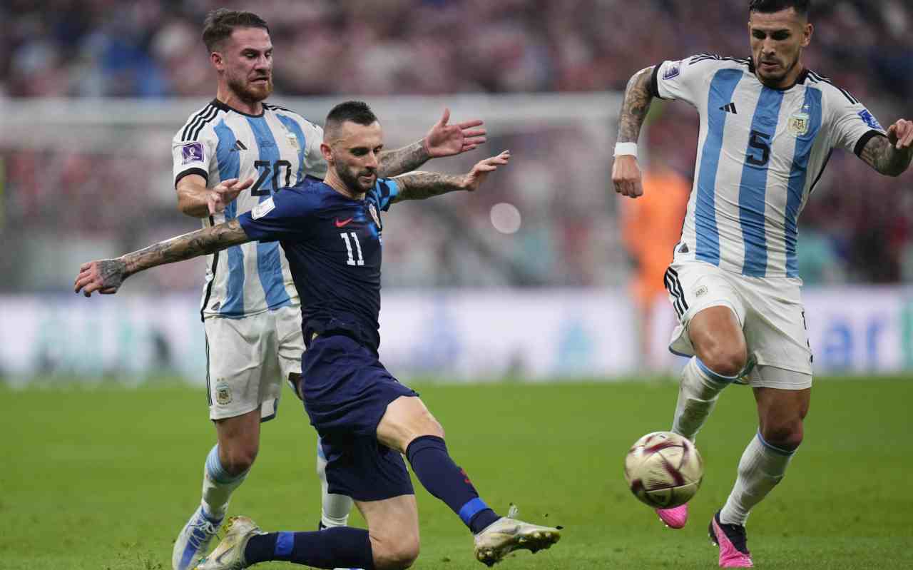 Brozovic contro l'Argentina 