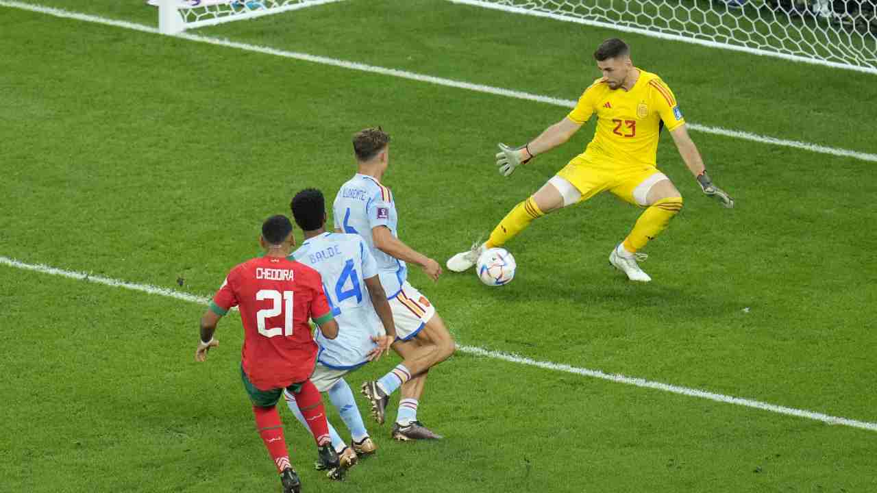 Cheddira ha debuttato con il Marocco contro la Spagna, Di Napoli: "Mondiale dà grande visibilità, contatti anche con squadre extraeuropee"