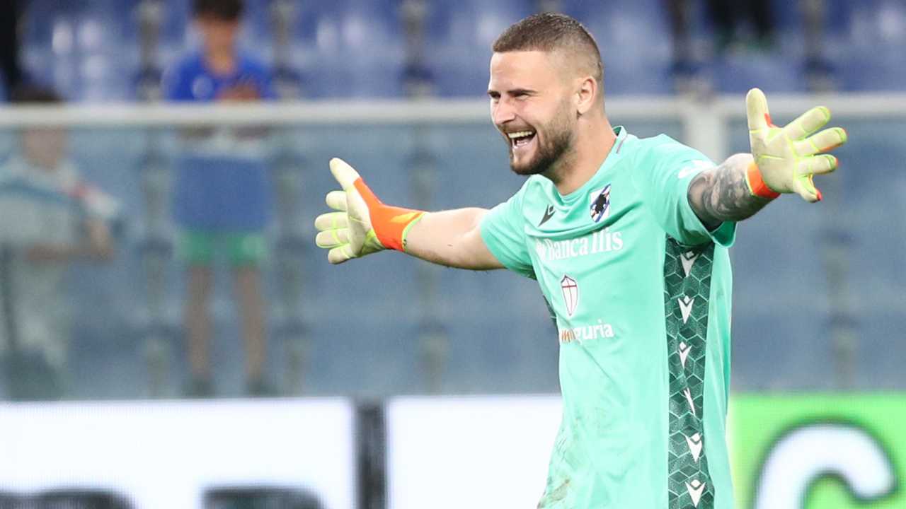 Contini ha giocato soltanto una partita con la Sampdoria durante questa stagione e potrebbe tornare al Napoli per fare il terzo