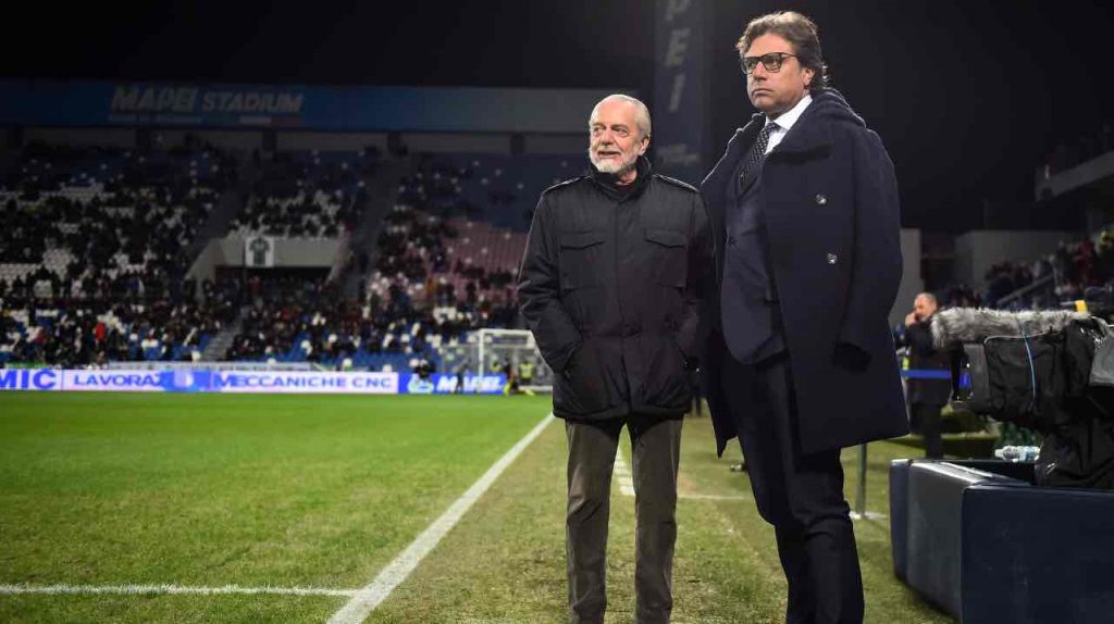 De Laurentiis e Giuntoli preoccupati