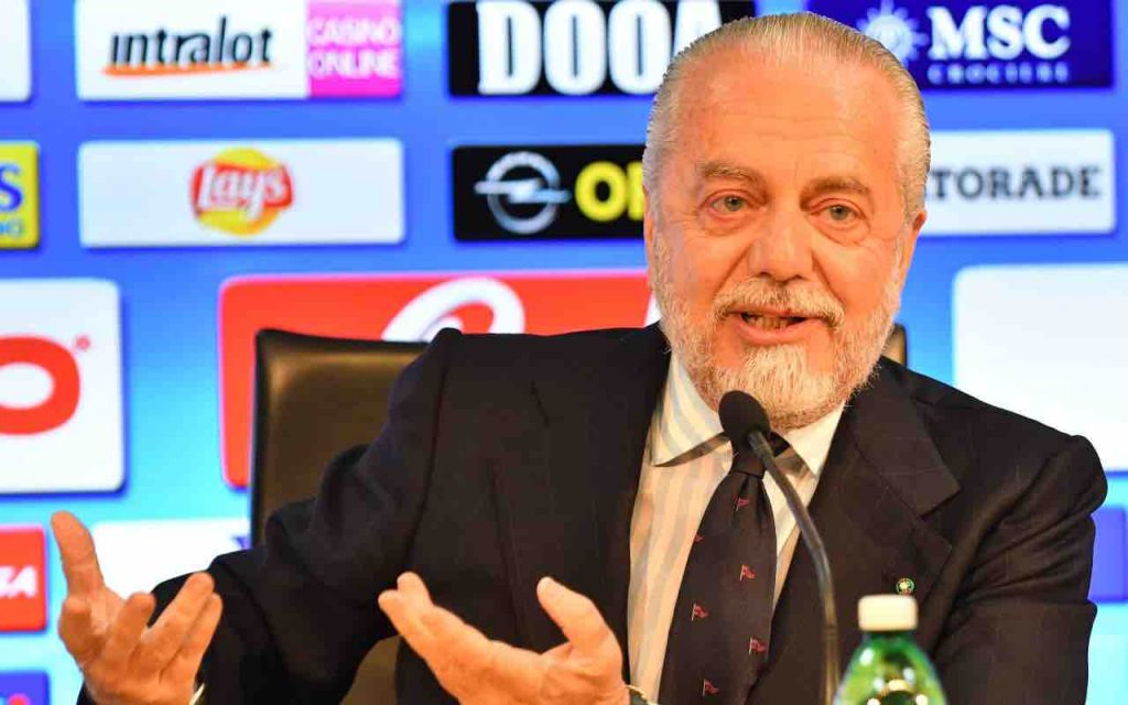 Napoli, De Laurentiis parla