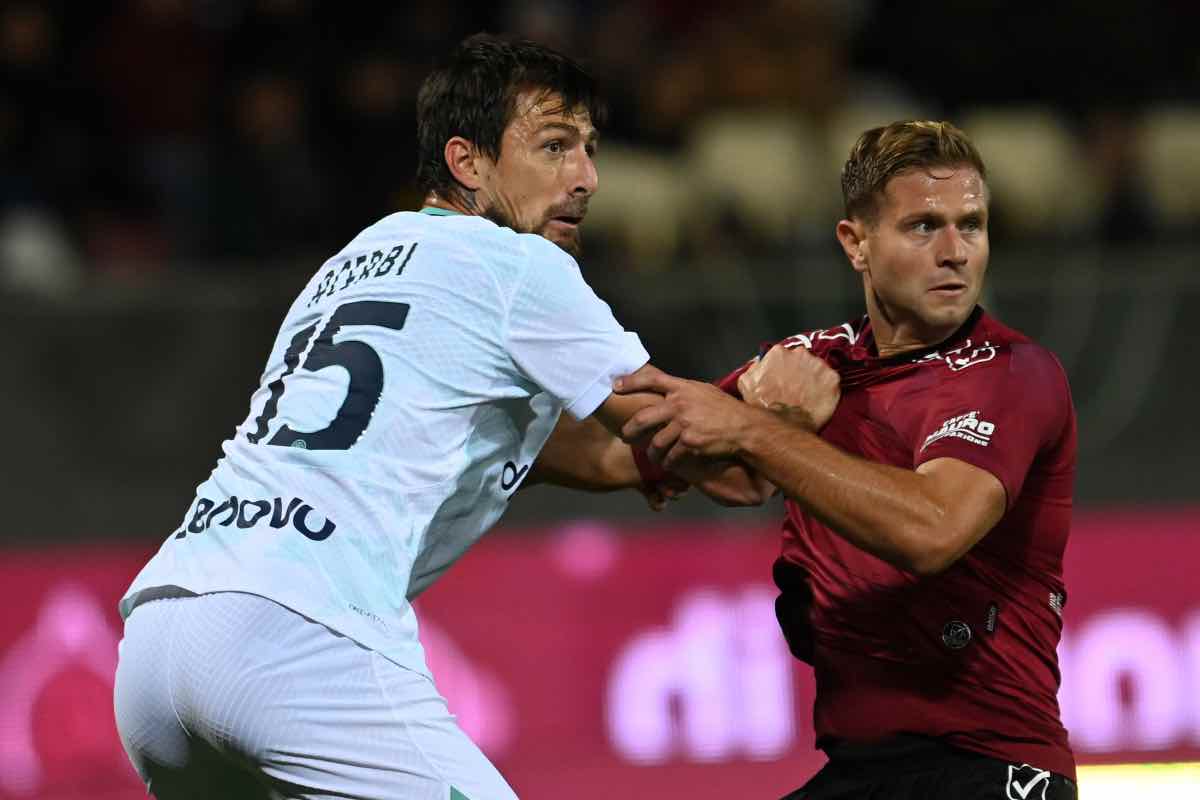 Acerbi in campo contro la Reggina