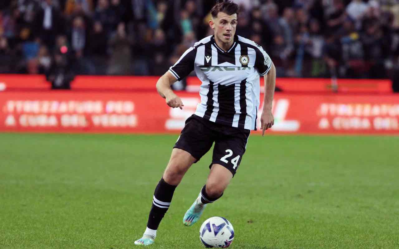 Samardzic in campo con l'Udinese