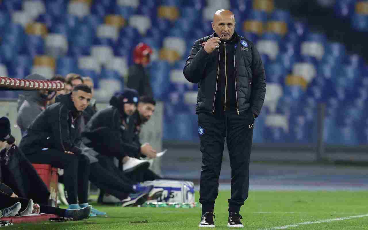 Spalletti osserva Napoli-Lille