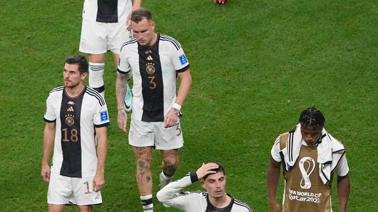 Giocatori della Germania in campo