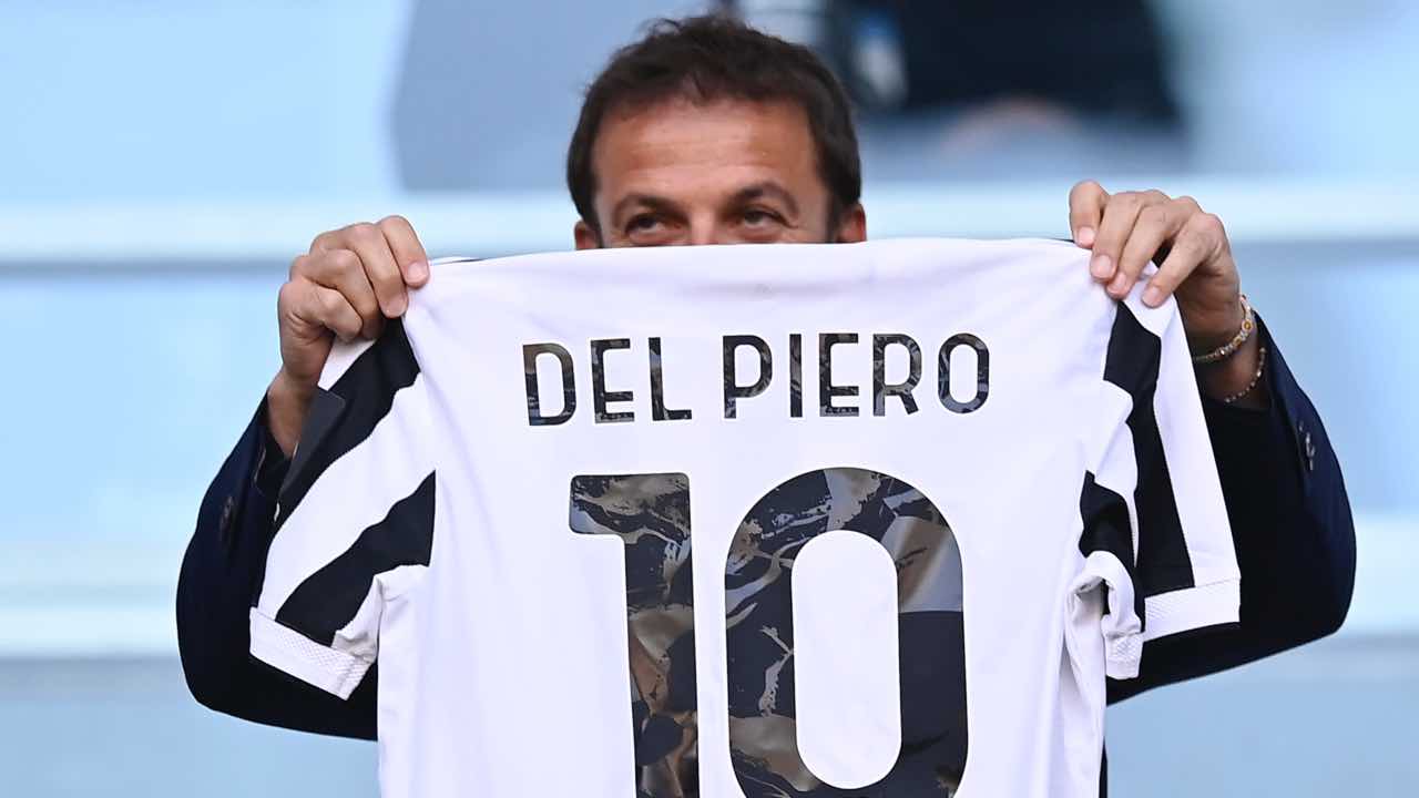 Alex Del Piero in tribuna