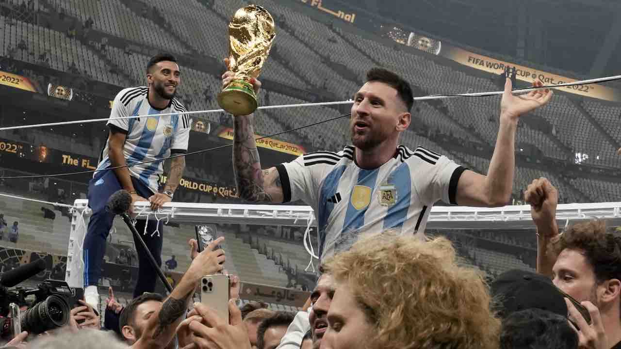 Lionel Messi festeggia
