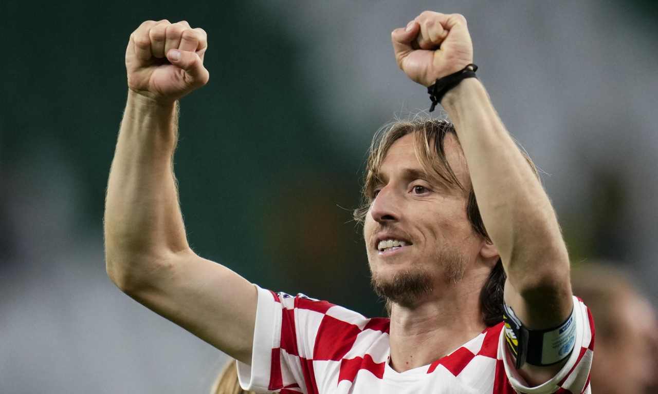 Croazia, Modric esulta