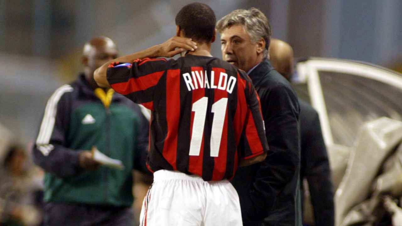 Rivaldo e Ancelotti