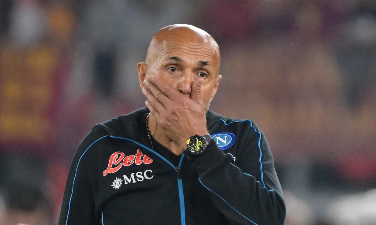 Napoli-Lille, Spalletti si copre la bocca