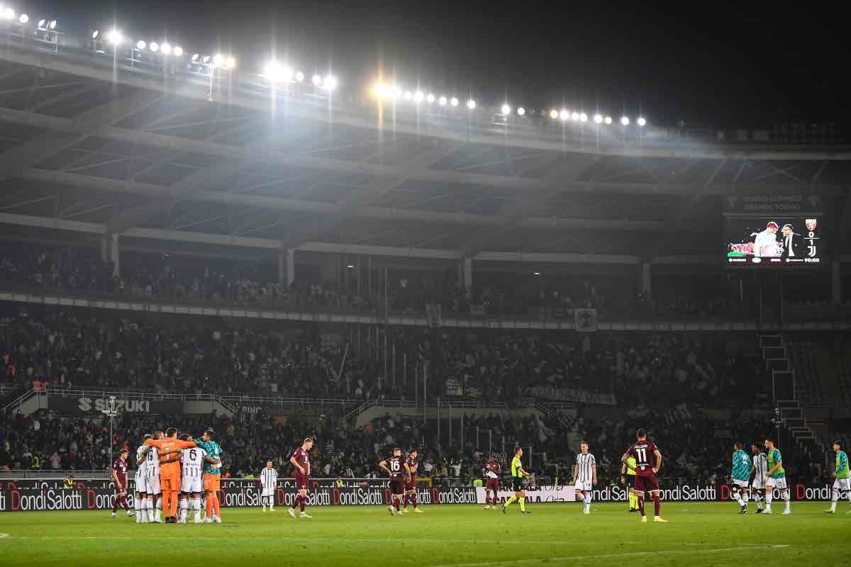 Torino-Juventus, tifosi sugli spalti