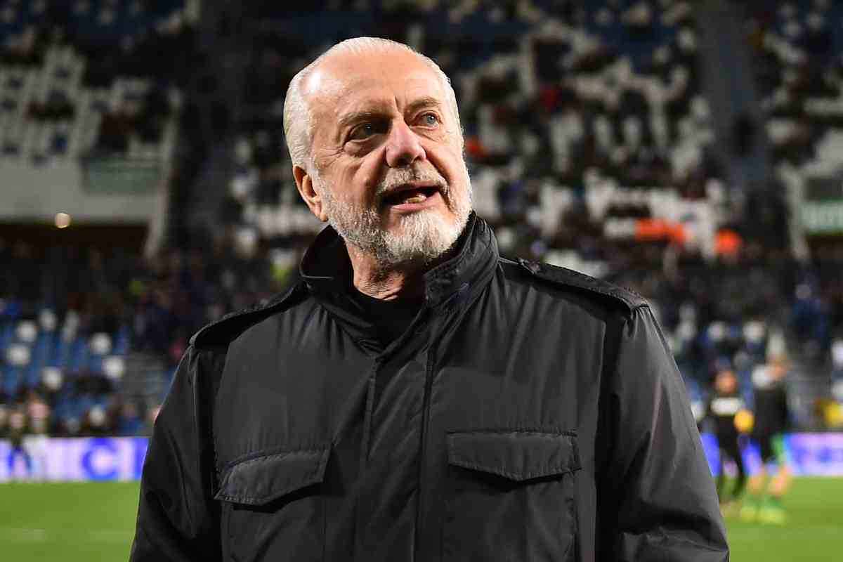 De Laurentiis in tribuna