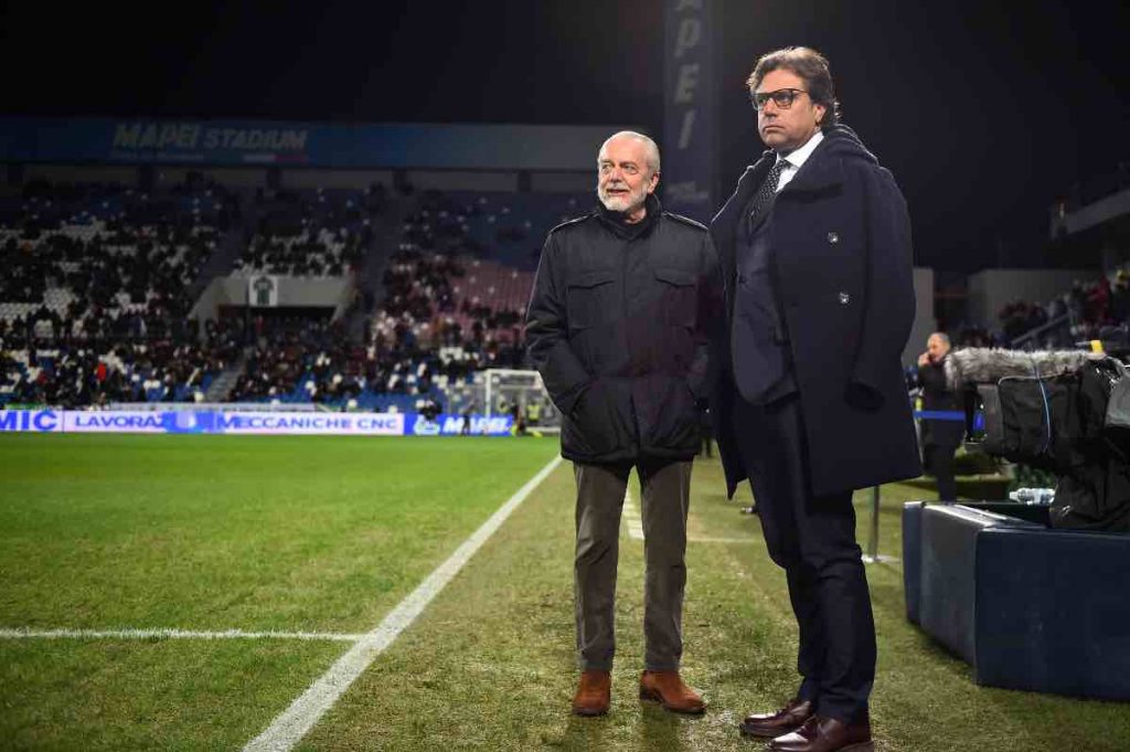 De Laurentiis e Giuntoli osservano