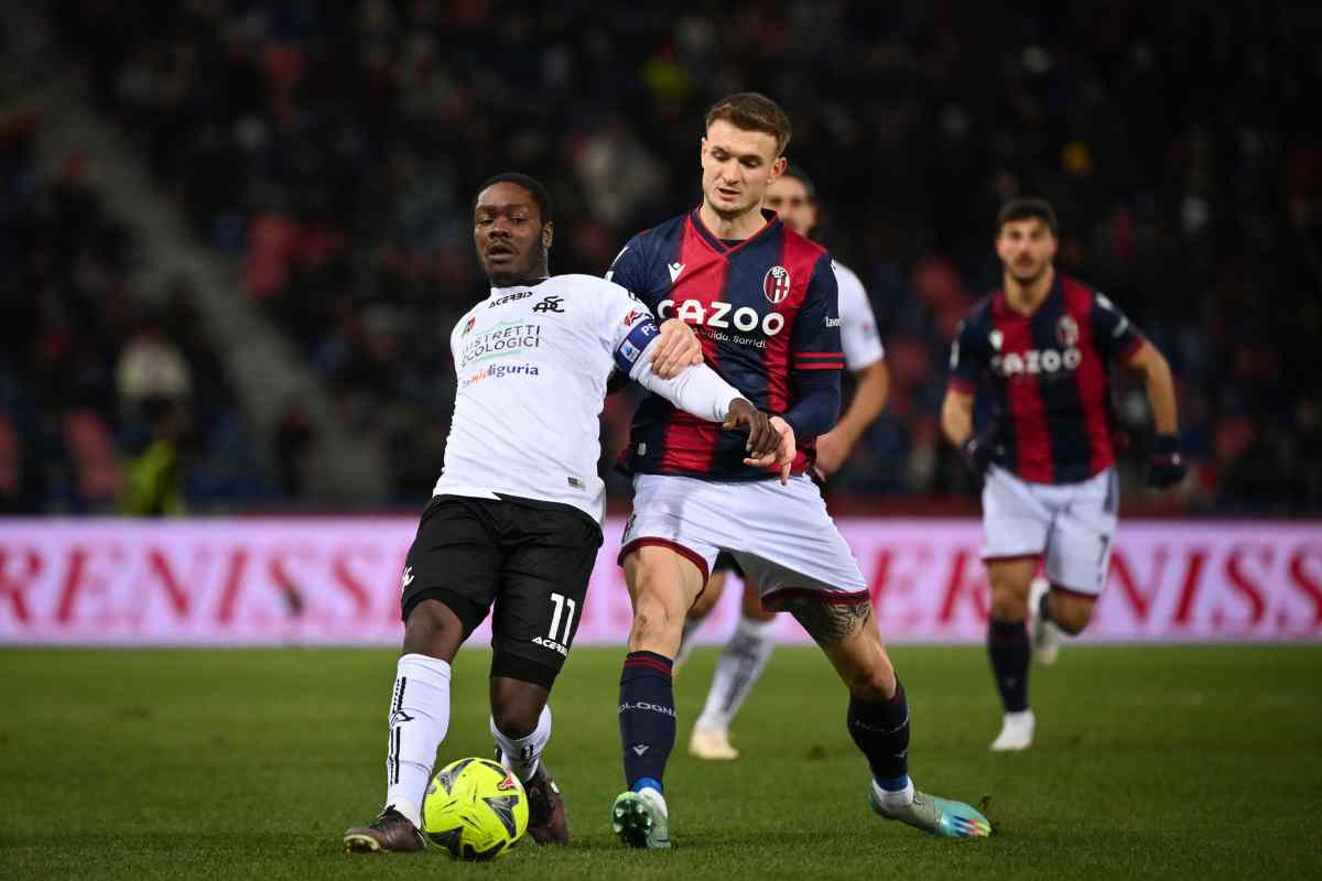 Gyasi in campo contro il Bologna