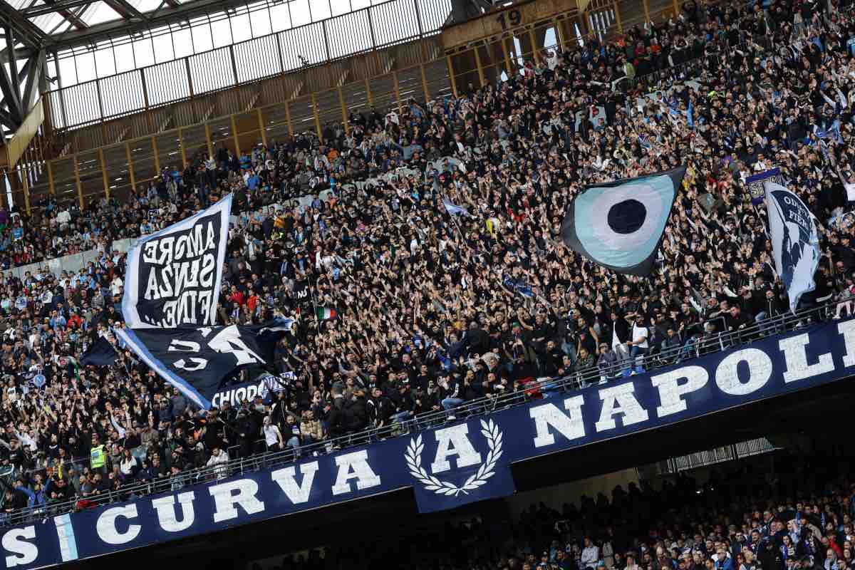 Tifosi del Napoli in Curva A