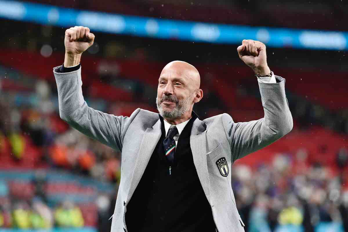 Vialli esulta durante EURO2020