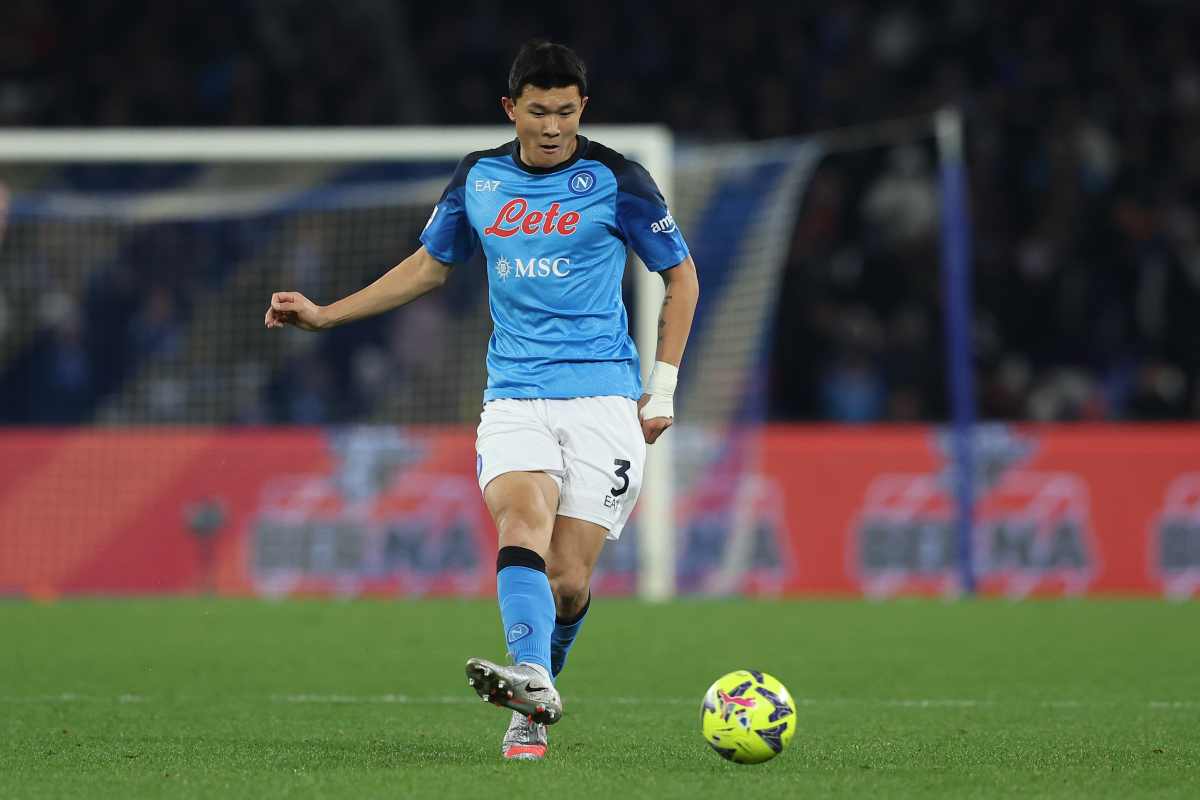 Kim Min-jae in campo con il Napoli