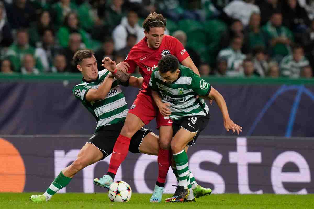 Pellegrini in campo Eintracht Francoforte