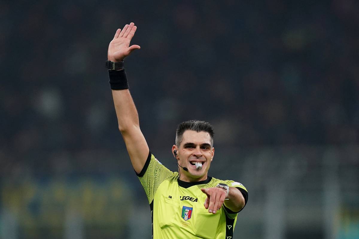 Sozza durante Inter-Napoli