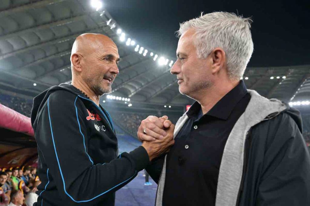 Napoli, Spalletti saluta Mourinho