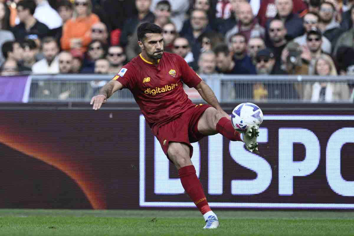 Celik in campo con la Roma